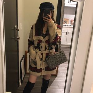 Vintage Eddie Bauer chunky wool cardigan